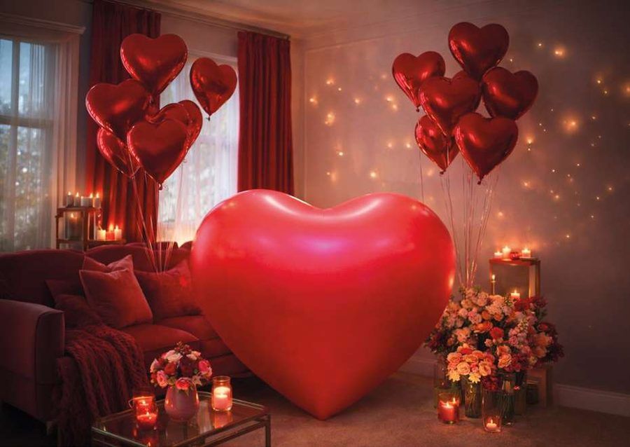 Corações decorativos para Dia dos Namorados
