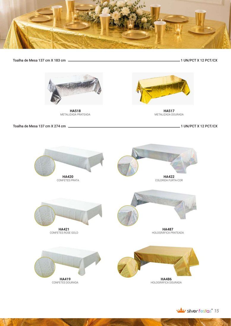 Toalhas de mesa da linha de final de ano