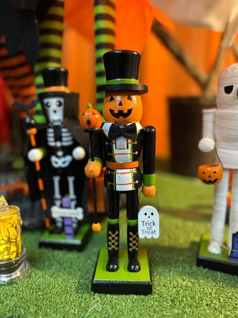 Bonecos decorativos de Halloween da linha Silver Festas