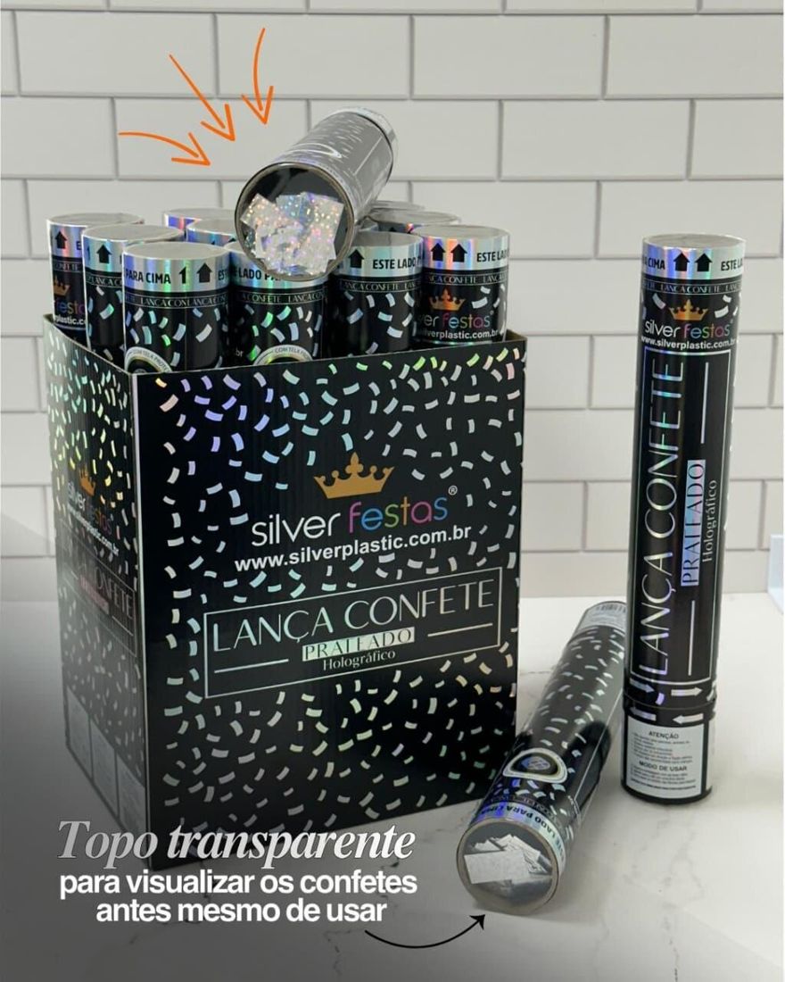 Expositor de lança-confetes Premium