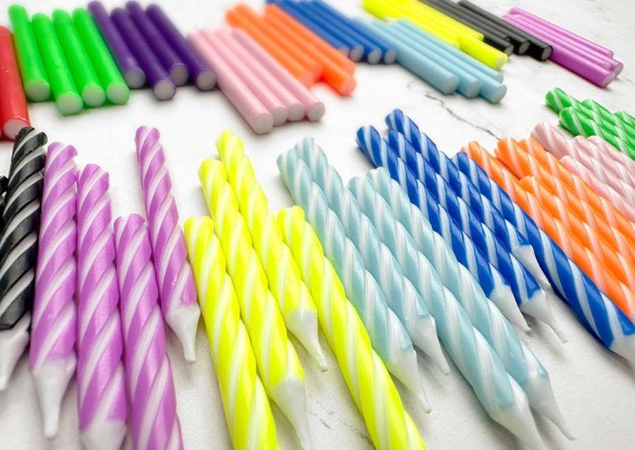 Velas decorativas para o fim de ano