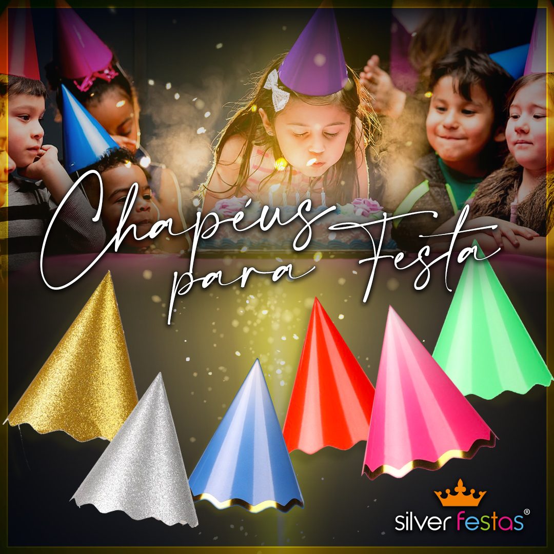 Chapéus para festa da marca Silver Festas